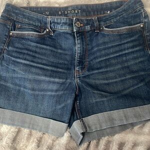 White House Black market blue shorts